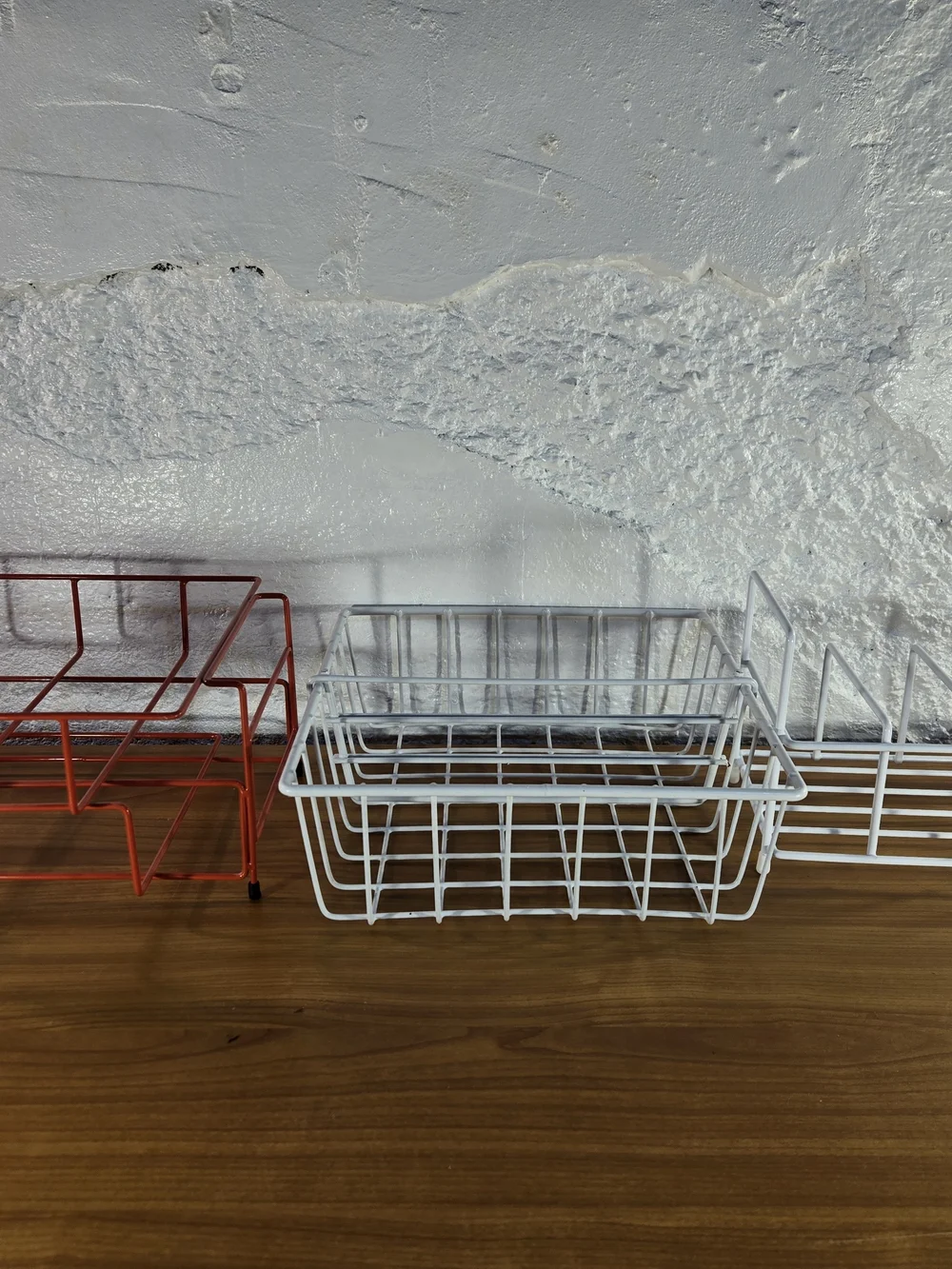 Lot Of Metal Wire Storage Baskets for Kitchen  Pantry Papers Home Office Files